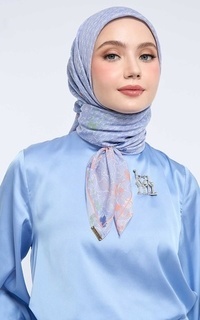 Printed Scarf Kami Kalli Signature Scarf Blueberry