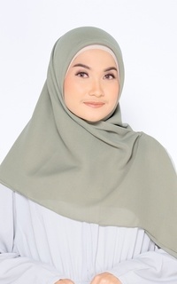 Hijab Polos Sana Army Scarf (110x110)