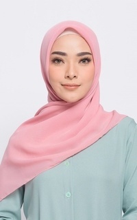 Hijab Polos Sana Pink Scarf (110x110)