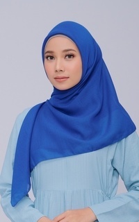 Plain Scarf Sadi Blue Scarf (110x110)