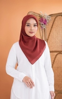 Hijab Polos Sadi Burn Scarf (110x110)