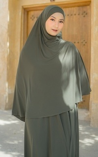 Gamis Hafisa Abaya Set Army-745235