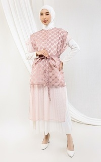 Vest Sakura Tulle Outer - Mom Pink