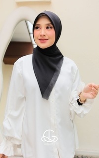 Hijab Polos Voal Ultrafine Voile Black