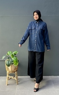 Blouse Shiva Shirt (Kemeja Denim Oversized)