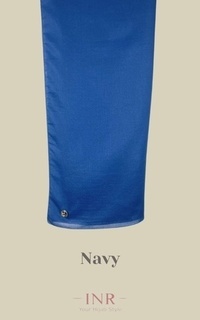 Hijab Instan INR Hijab Voal Baby Paris Premium Segi Empat Polos Navy-746244