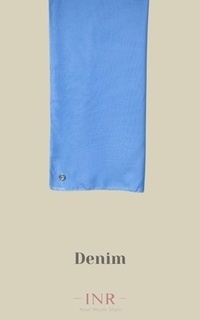 Hijab Instan INR Hijab Voal Baby Paris Premium Segi Empat Polos Denim-746250