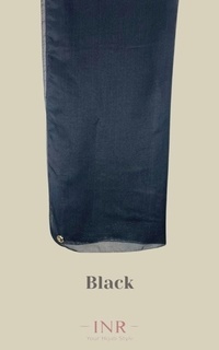 Hijab Instan INR Hijab Voal Baby Paris Premium Segi Empat Polos Black-746251