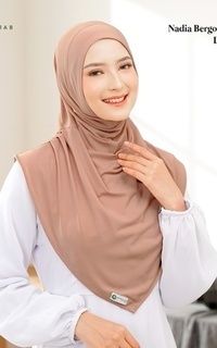Plain Scarf Nadia Bergo - Size S PAD Dove-746755