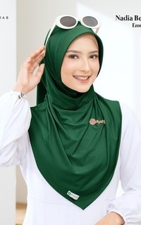 Plain Scarf Nadia Bergo - Size S PAD Emerald-746758