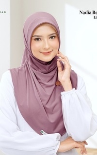 Plain Scarf Nadia Bergo - Size S PAD Lilac-746762