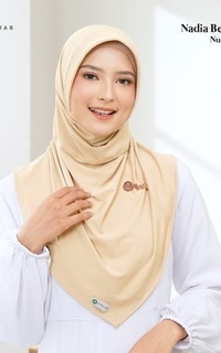 Plain Scarf Nadia Bergo - Size S PAD Nude-746767