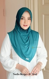Plain Scarf Nadia Bergo - Size S PAD Teal-746777
