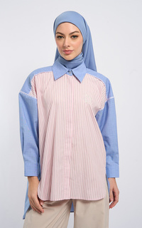 Blouse Kami Fumi Oversize Tunic Pink