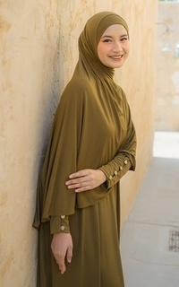 Gamis Hafisa Abaya Set Olive-747026