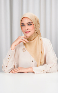 Hijab Motif Everyday Tapis Embossed 2.0 - Latte