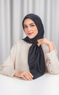 Hijab Motif Everyday Tapis Embossed 2.0 - Meteorite