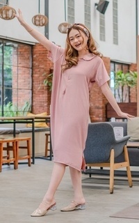 Tunic Yoenik Apparel Wonwu Midi Dress Rose M18326 R56S1