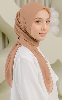 Plain Scarf Kirana Paris Plain Japan Brown Sugar-749281
