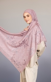 Hijab Motif Cleine Scarf - Champagne Blush Large