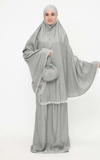 Mukena Shiva 164 Darisa Eden Mukena Grey