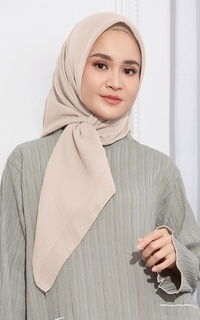 Plain Scarf Kirana Paris Plain Japan Cream Almond-749902