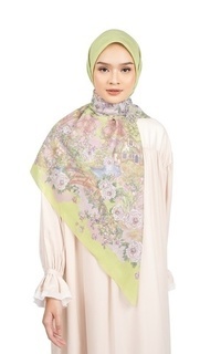 Hijab Motif The Story Book Series Large - Lime