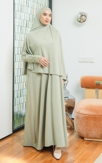 Gamis Hafisa Abaya Set Matcha-750637