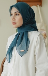 Plain Scarf Kirana Paris Plain Japan Coral Blue-751228