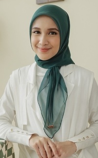 Plain Scarf Kirana Paris Plain Japan Green Bottle-751232