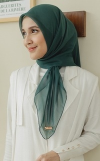 Plain Scarf Kirana Paris Plain Japan Green Bottle-751234