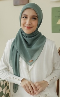 Plain Scarf Kirana Paris Plain Japan Pine-751265