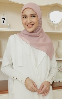 Plain Scarf Kirana Paris Plain Japan Tea Rose-751268