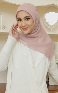 Plain Scarf Kirana Paris Plain Japan Tea Rose-751269