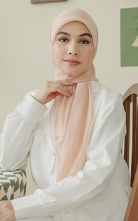 Plain Scarf Kirana Paris Plain Japan Soft Peach-751274
