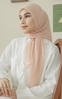 Plain Scarf Kirana Paris Plain Japan Soft Peach-751276