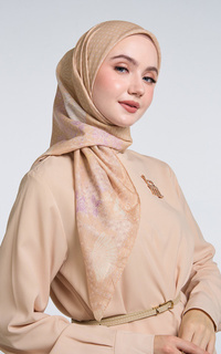 Hijab Motif Kami Nuansa Signature Scarf Cinnamon