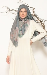 Printed Scarf [Hessya] Fanisha Scarf Series -  Green