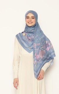 Printed Scarf [Hessya] Janika Scarf Series -  Blue