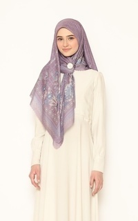 Printed Scarf [Hessya] Janika Scarf Series -  Lilac