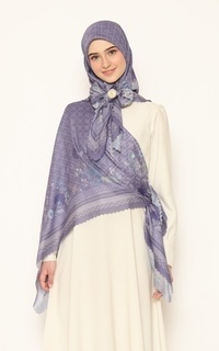 Printed Scarf [Hessya] Janika Scarf Series -  Violet