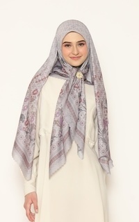 Printed Scarf [Hessya] Janika Scarf Series -  Grey