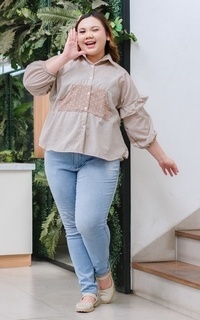 Blouse Siselyo Aniisa Pocket Square Tops Milo LD 140 M18772 R33S4