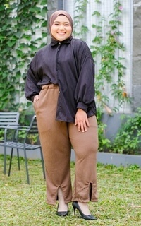 Celana Siselyo Yatta Cordu Knit Pants Mocca M18942 R51S4