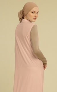 Gamis Inner Dress Tanpa Lengan Nude Cream-755344