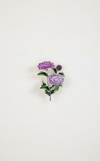 Brooch Chiori Flowers Brooch - Purple