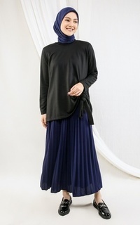 Skirt Rok Pleats Navy