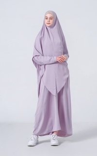 Gamis Syafiiqah Abaya Set - Lilac