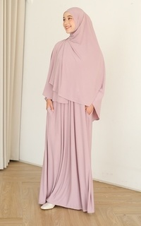 Gamis Hafisa Abaya Set Tea Rose-756530