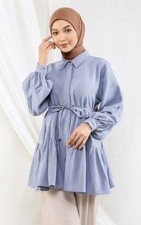 Blus Jisoo Dress Blue